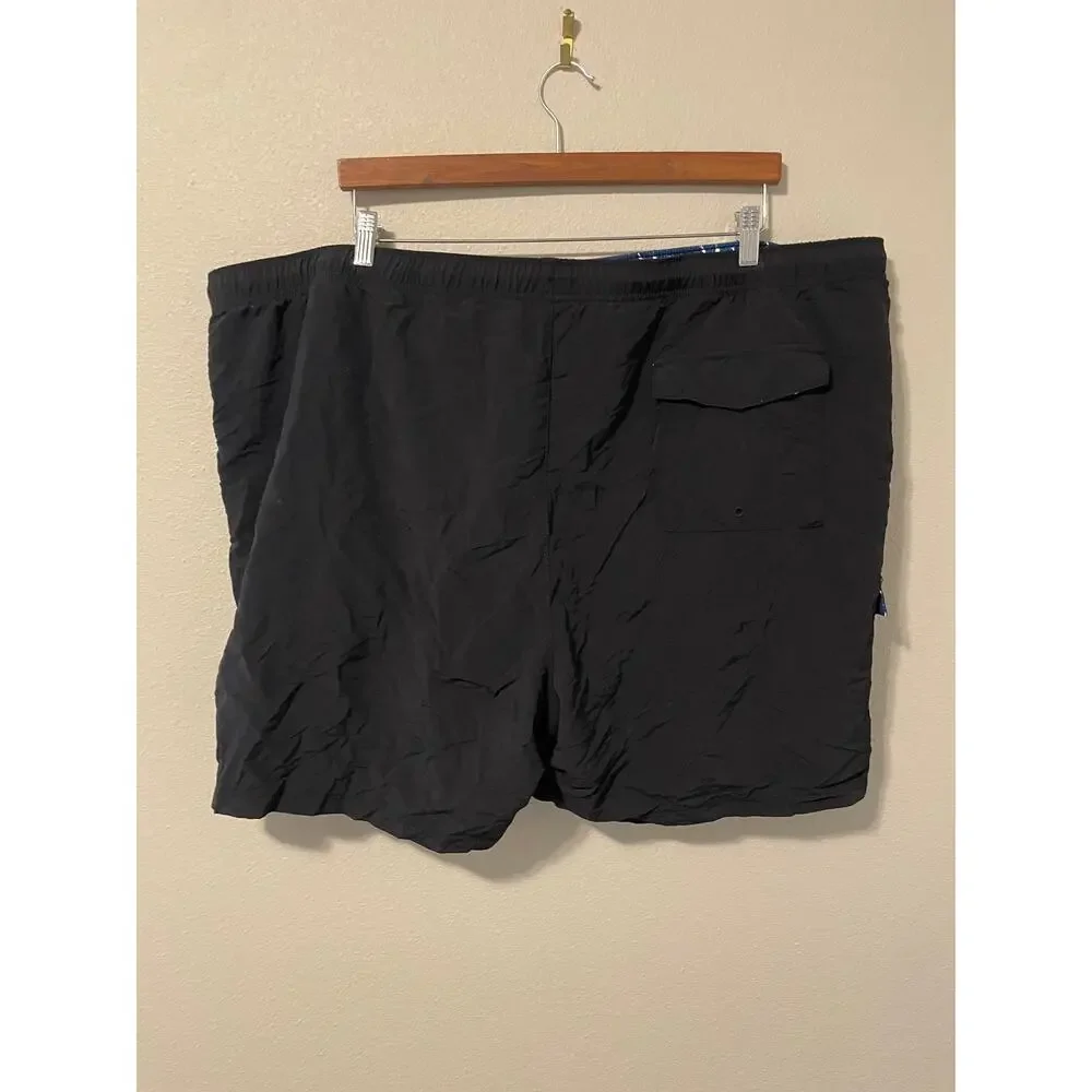 Tommy Bahama Swim Trunks Mens Big 3X Black Naples Coast Lined Pockets Drawstring